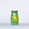 Small green spotted vase