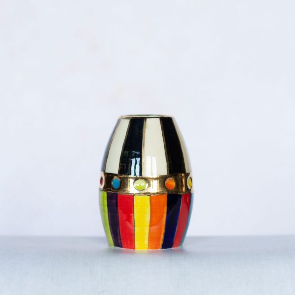 Small vase with stripe detail